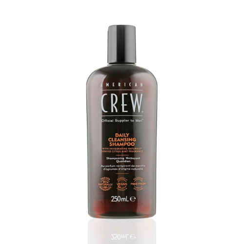 Shampoing American Crew Nettoyant Quotidien - 250 Ml, Hydratant, Pour Tous Types De Cheveux
