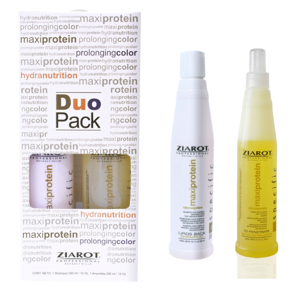 Dúo Pack Lipids Back Tratamiento Shampoo / Spray Ziarot 2 Piezas