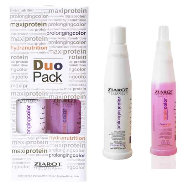 Dúo Pack Retain Color Tratamiento Shampoo / Spray Ziarot 2 Piezas